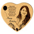 Heart Shaped Wooden Plague With Quote And Photo