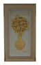 Bamboo Gold Foil Frame With Vase