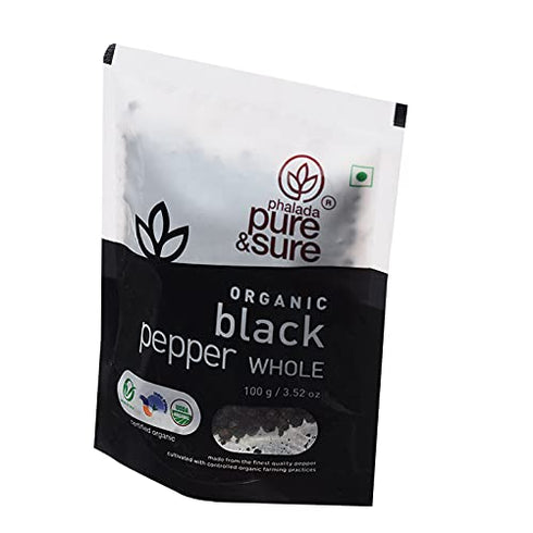 Pure & Sure Organic Whole Black Pepper Whole