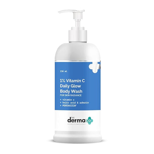 The Derma co 1% Vitamin C Daily Glow Body Wash with Kojic Acid & Arbutin