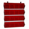 16 Earrings Organizer Velvet Folding Box (Red)