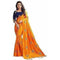 Multi Color - Paper Silk Embroidered Wear Saree with Blouse Piece