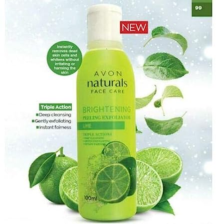 Avon Naturals Brightening Peeling Exfoliator Lime 100ml