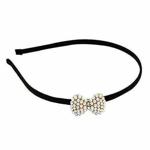 Special Pretty Pearl Bow Alice Band Hair Band