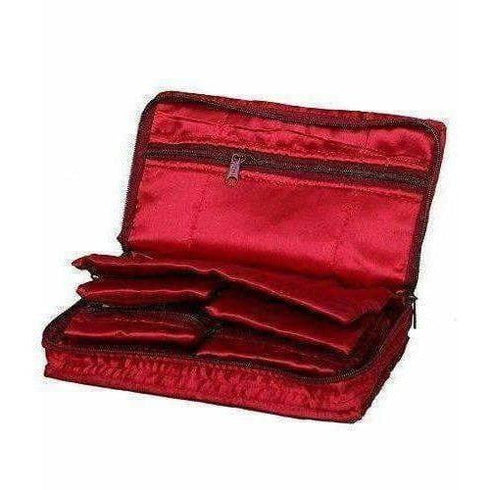 - Satin Jewellery PouchMaroon Color