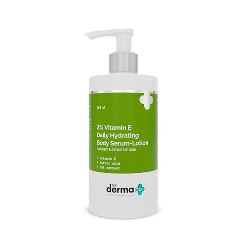 The Derma co 2% Vitamin E Daily Hydrating Body SerumLotion with Vitamin E, Lactic Acid & Oat Extract