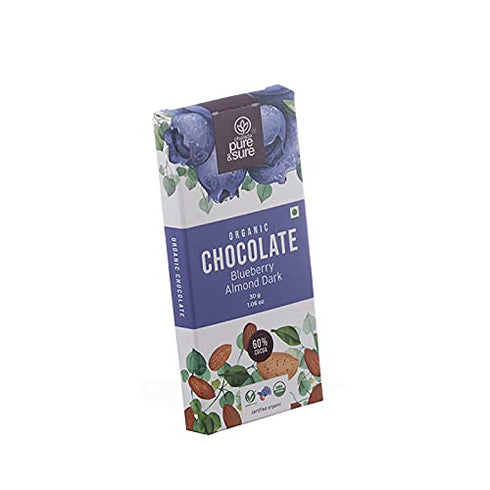 Pure & Sure Organic Chocolate Blueberry Almond Dark