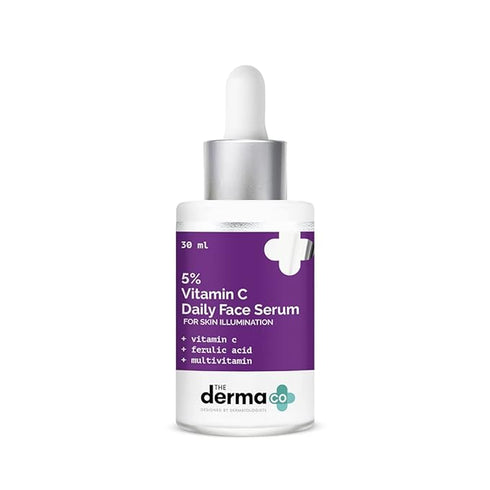 The Derma co 5% Vitamin C Daily Face Serum with Ferulic Acid & Multivitamin