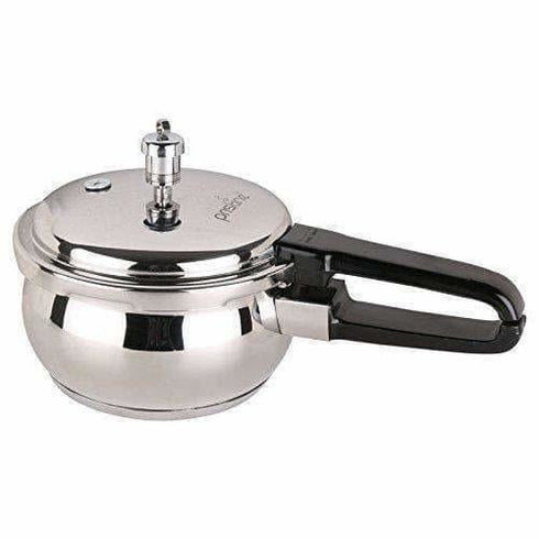 Stainless Steel Handi Pressure Cooker, Silver - 2.5 Litres