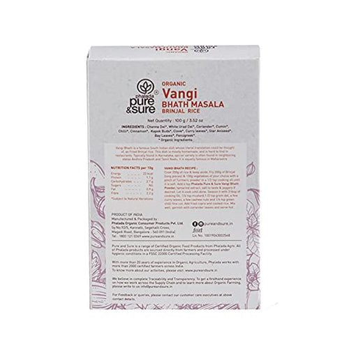 Pure & Sure Organic Vangi bhath Powder