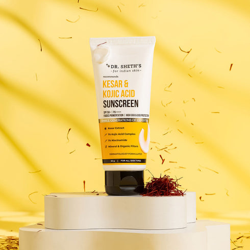 Dr. Sheth's Kesar and Kojic Acid Sunscreen 50g