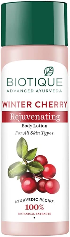 Biotique Bio Wintercherry Lightening & Rejuvenating Body Lotion 190ml