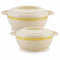 Finish Ivory Gold Casserole- Set of 2