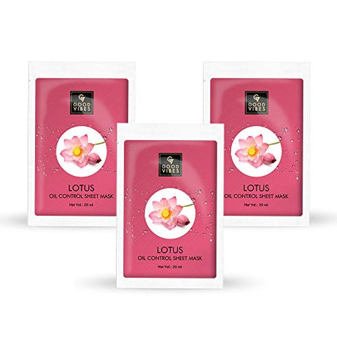 Good Vibes Lotus Oil Control Sheet Mask 20ml