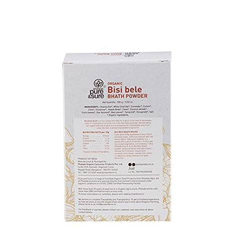 Pure & Sure Organic Bisi Bele Bhath Powder