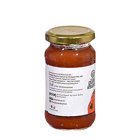 Pure & Sure Organic Pasta Sauce Tomato & Basil