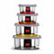Stainless Steel Food Storage Airtight & Leak Proof - Set of 4 Containers