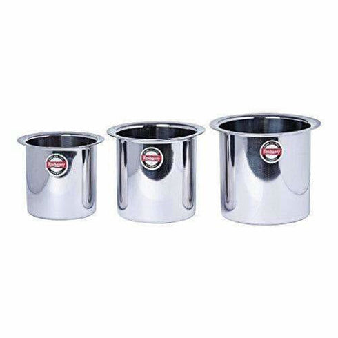 Stainless Steel Deep Tope Kolga Set of 3
