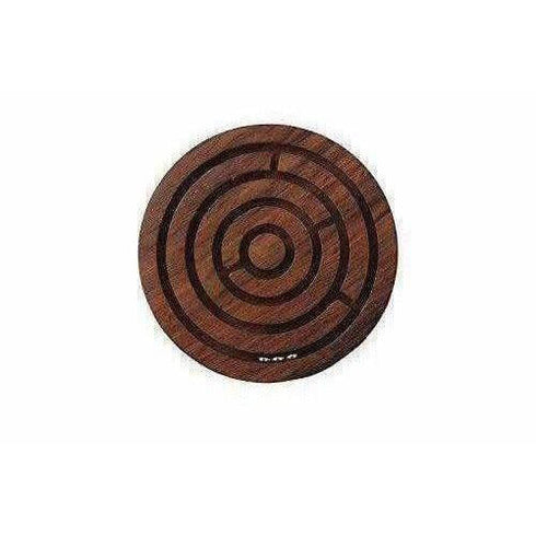 Game Labyrinth Ball-In-A-Maze Puzzles -Brown