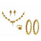 Yellow Synthetic Coral Combo Set Of Necklace Set, Pair Of Bangles, Ring