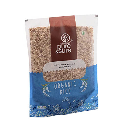 Pure & Sure Organic Rice Semi Polished - Rajmudi