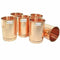Copper Glass Drinkware - Set of 6