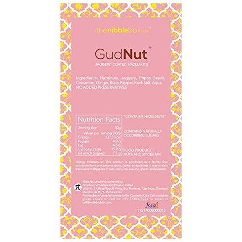 The Nibble Box Jaggery Spiced Hazelnut