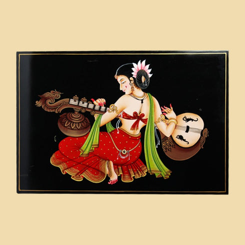Nirmal Painting Of Lady With Veena