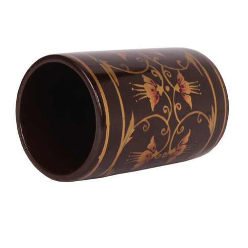 Nirmal Painting Pen Stand In Floral Design