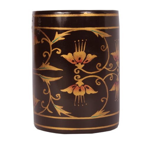 Nirmal Painting Pen Stand In Floral Design