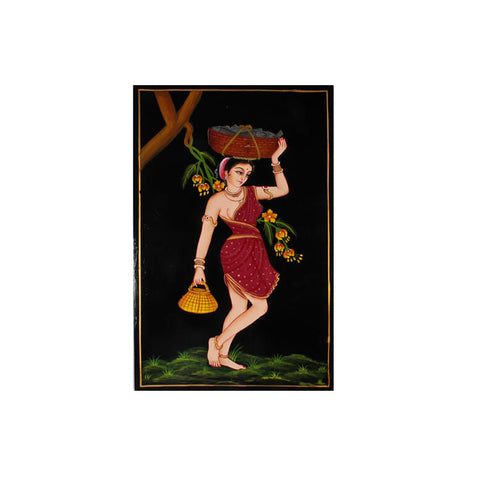 Nirmal Painting Of Old Fisher Woman