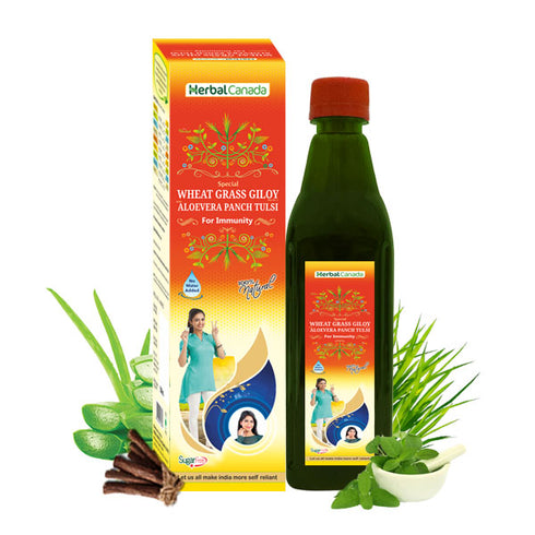 Herbal Canada Wheat Grass Giloy Ras 500ml