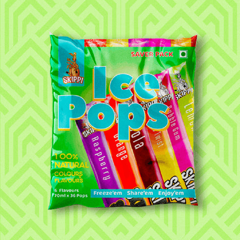 Skippi Ice Pops All Flavor Saver Bag of Skippi Natural Ice pops