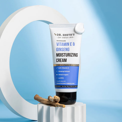 Dr. Sheth's Vitamin E and Ginseng Moisturizing Cream 50g