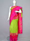 Ikkat Designerr Parrot Green Color Body Pallu Ikkat Designer Saree