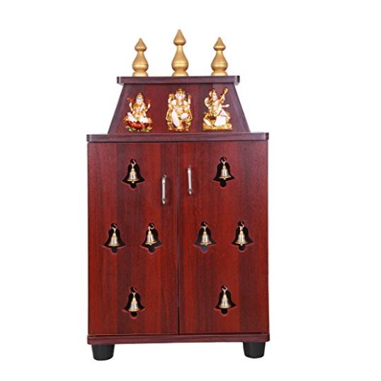 Mini Teak Wood Pooja Mandir – PUSHMYCART