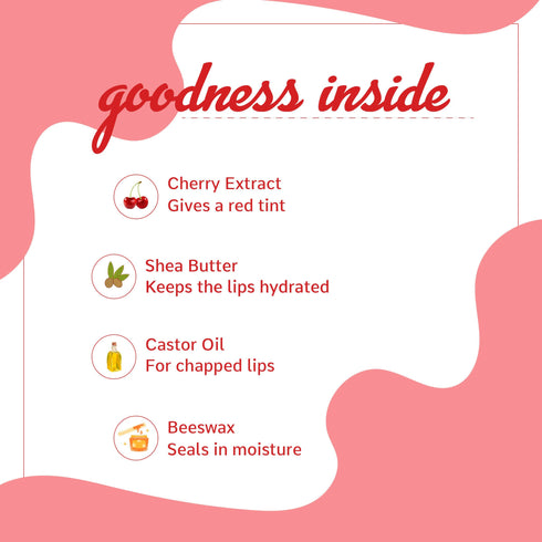 Korus Essential Cherry Lip And Cheek Tint Balm