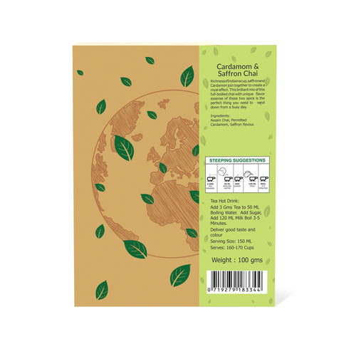 The Tea Planet Earl Cardamom & Saffron Flavored CTC Tea