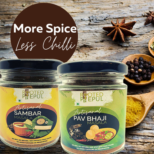 Rooted Peepul Sambar Masala | Pav Bhaji Masala Combo