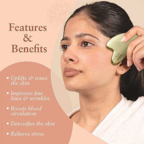 Just Herbs Kansa Gua Sha Face Massage Tool 144g