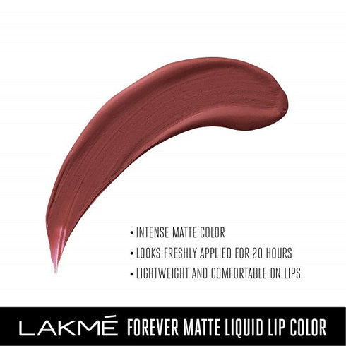 Lakme Forever Matte Liquid Lip Colour | Nude Dream 5.6ml