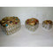 Metal Haldi Kumkum Boxes Set Of 3