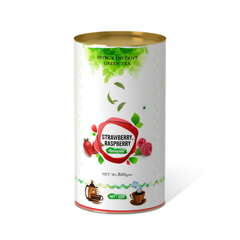 The Tea Planet Strawberry & Rasberry Flavoured Instant Green Tea
