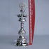 Pure Silver Laxmi Devi Design Lamp Stand Pair 478g