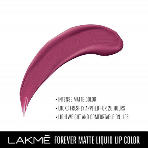 Lakme Forever Matte Liquid Lip Colour | Fuschia Chic 5.6ml