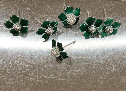 Pure Silver Assorted Flowers 8g (Pack of 6)