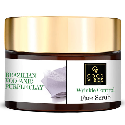 Good Vibes Brazilian Volcanic Purple Clay Wrinkle Control Face Scrub 50g