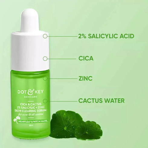 Dot and key Cica 2% Salicylic Acne Control Serum With Zinc For Clear Skin