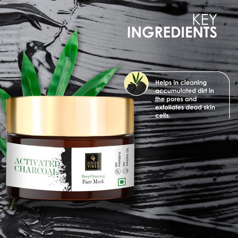 Good Vibes Blackhead Removal Activated Charcoal Gel Scrub 50g