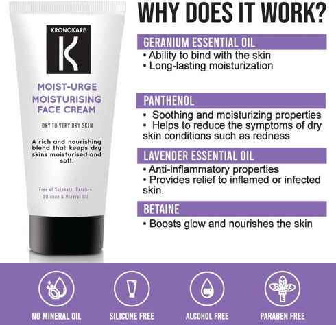Kronokare Moist-Urge Moisturising Face Cream 50g